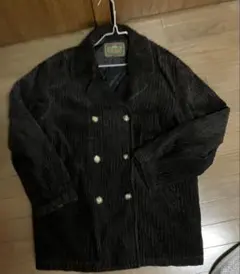 太畝コーデュロイ オーバーサイズ ジャケット XL相当 肉厚生地 ダブルボタン