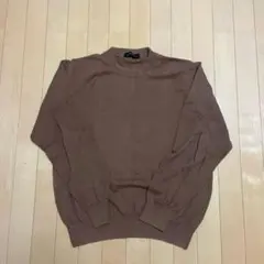 nano universe ブラウン スウェット 長袖 セーターニット