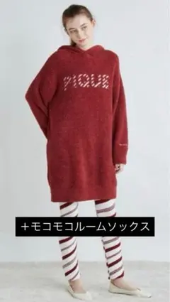 gelato pique クリスマス フードドレス＆レギンス パジャマ ソックス