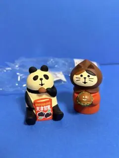 デコレコンコンブル　甘栗パンダ　ねこずきん　和栗