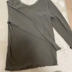 レース付き長袖トップス インナー2点