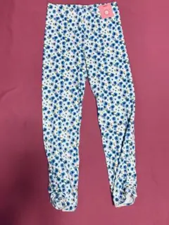 新品☆ジンボリー アメリカ製レギンスパンツ♬140cm 12歳ブルー小花のサムネイル