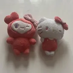 TWICE サンリオコラボ チェヨン×キティ バッグチャーム ぬいぐるみ