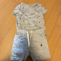 baby GAP クマ柄 半袖シャツとショートパンツセット 12-18ヶ月