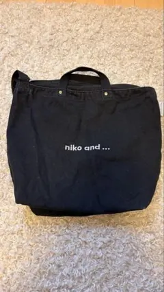 niko and ... 黒 トートバッグ