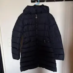 MONCLER フード付きダウンコート ネイビー 130