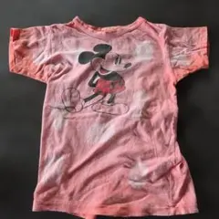 デニムダンガリ－　Disney ミッキーマウス Tシャツ 　140cm