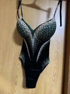 JBBF SV Bikini ビーズ装飾 ビキニ 黒と金 ストーン装飾 85C JBBF SV Bikini ビーズ装飾 ビキニ 黒と金 ストーン装飾 85C