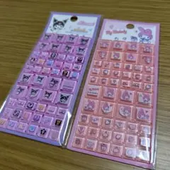 【大人気】サンリオ　タイルシール　マイメロディ・クロミ　２枚セット