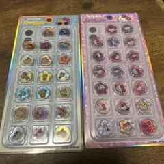 ハローキティ　おはじきシール　日焼けキティ　ギャルキティ　ヒョウ柄　ピンク