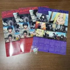 ☆くら寿司 サカモトデイズ ポスターカレンダー3枚、ラバーチャーム1つ