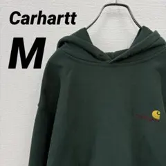 Carhartt ダークグリーン フード付きパーカー M