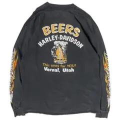 激レア harley davidson イーグル フレイム ロンT 90s - メルカリ