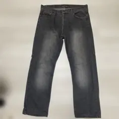 デニムパンツ　ブラックデニム