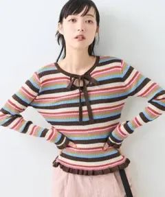 最終値下げ　FREAK'S STORE 2way カーディガン ラメ ニット