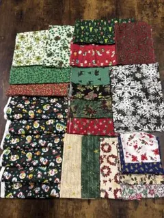 生地まとめ売り　クリスマス柄