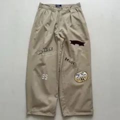 ラルフローレン USA製 30 希少 公式ペイント グラフィック ワイド チノ