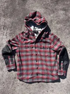 L.L.Bean フード付きネルシャツ Lサイズ　筆記体　復刻