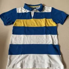 TOMMY HILFIGER ストライプポロシャツ　トミーヒルフィルガー　半袖