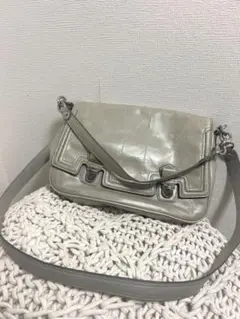 coach レザー ショルダーバッグ 2way フラップ式 オールドコーチ