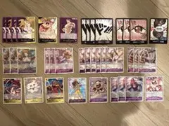 【ワンピカ】ビッグマム海賊団 黄紫デッキパーツ 約200枚 SR3枚 R20枚