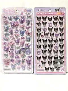 【国内正規品】クロミ・マイメロうるちゅる＆クロミボンボンドロップシールmini