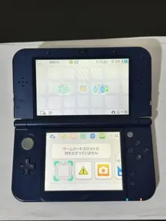 【通電確認】new ニンテンドー 3DS LL メタリック ネイビー 紺 本体