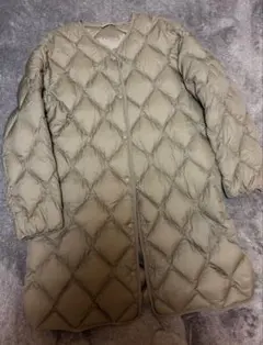 （美品）ユニクロ ウルトラライトダウン リラックスコート カーキ XL