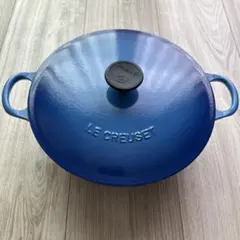 ル・クルーゼ マルミット ブラックマットホーロー 22㎝ オレンジ