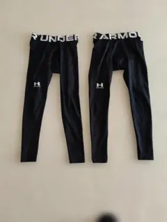 アンダーアーマー コールドギアレギンス2本セット メンズ黒 Mサイズ