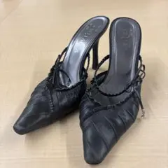 DIANA レザーミュール　ブラック