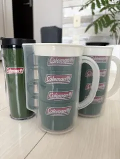 Coleman プラスチックマグカップ 4個セット✖️2➕タンブラーセット