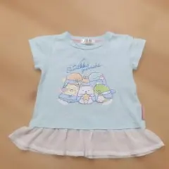 【*か様 すみっコぐらし Tシャツ 110サイズ 水色
