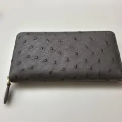 オーストリッチ長財布　グレーのサムネイル
