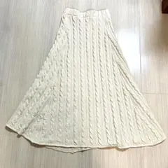 titivate ニット　ロングスカート　ケーブルニットのサムネイル