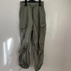 レディース オリーブグリーン カーゴパンツM