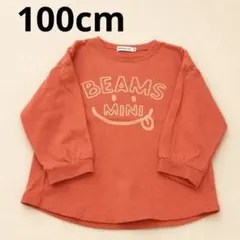 BEAMS mini 長袖シャツ 100cm スマイルロゴのサムネイル