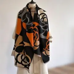 お洒落度ＵＰの レディースストール マフラー ショール 滑らか大判マフラーネック