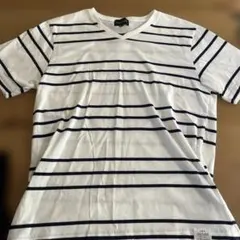 AVAIL MODE ボーダー Vネック Tシャツ LL