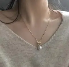 パール ゴールド ネックレス 至高 マンテル　 上品　s925