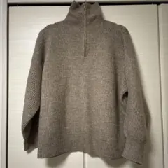ハーフジップ　ニット　3L