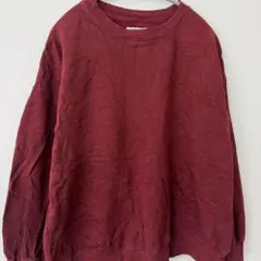 OLD NAVY 裏起毛 チュニック丈 スウェット トレーナー ボルドー M