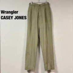ラングラー CASEY JONES 麻混ワークパンツ チノパン カーキ 28のサムネイル