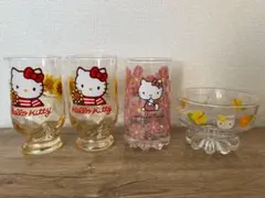 サンリオ 平成レトロ ハローキティ グラス4個セット