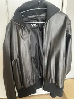 【良品】ワイスリー　レザージャケット　ラムレザー　フーデッド　ヨウジヤマモト　M 良品】ワイスリー レザージャケット ラムレザー フーデッド