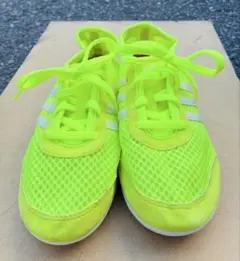 美品】アディダス adidas ネオ スニーカー　蛍光イエロー