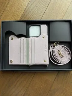 iPhone15Proスマホケース ストラップ付き　３点セット