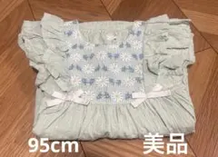 美品　花柄　刺繍　ワンピース　95cm 赤ちゃん本舗のサムネイル