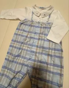 【新品・タグ付き】ファミリア チェック柄 カバーオール 70