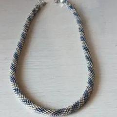 ビーズクロッシェ ネックレス 流行中 プリンセスサイズ!( ´∀`)